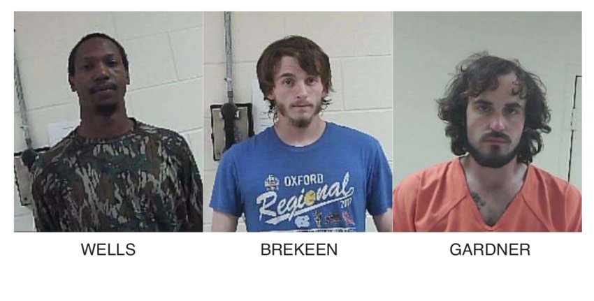 Three men are in custody in connection with a string of 18 felonies committed in Neshoba County the last week or so including one at the Philadelphia Country Club.